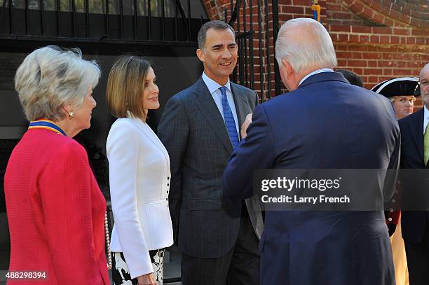 Barbara Lucas, Regent, Mt Vernon Ladies Association King Felipe VI and Queen Letizia Of Spain appear at George Washington's Mount Vernon on September...