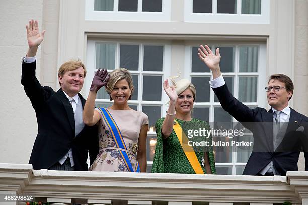 King Willem-Alexander and Queen Maxima of The Netherlands, Princess Laurentien of The Netherlands and Prince Constantijn of the the Netherlands on...