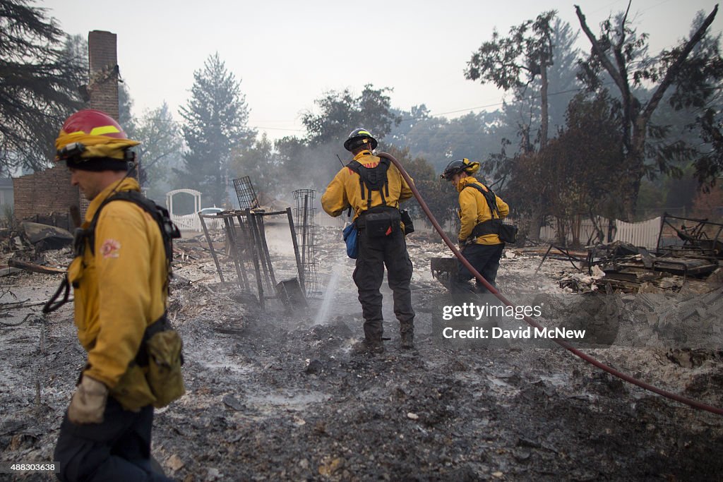 Fast-Moving Wildfire Brings Destruction To Lake County, CA