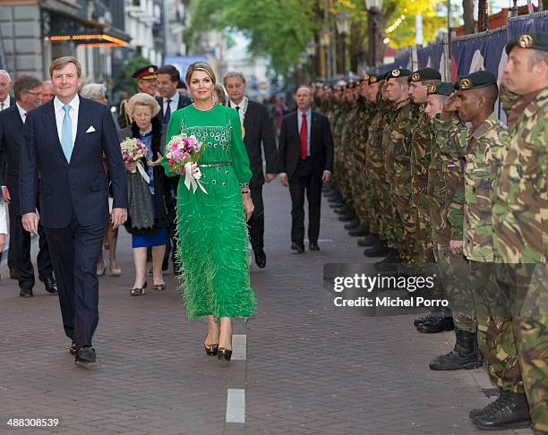 King Willem-Alexander of The Netherlands and Queen Maxima of The Netherlands attend the Freedom Concert on May 5, 2014 in Amsterdam, Netherlands....