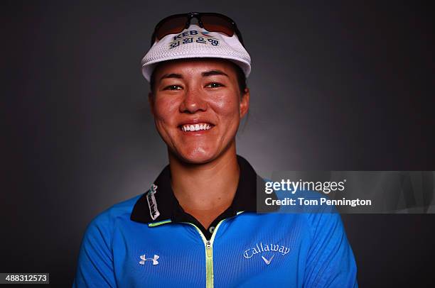 Player Vicky Hurst poses for a portrait prior to the start of the North Texas LPGA Shootout Presented by JTBC at the Las Colinas Country Club on...