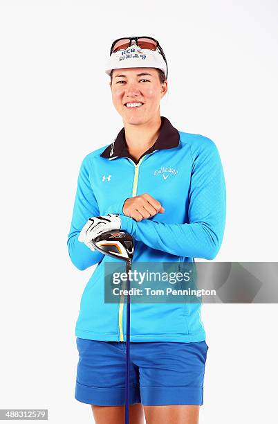 Player Vicky Hurst poses for a portrait prior to the start of the North Texas LPGA Shootout Presented by JTBC at the Las Colinas Country Club on...