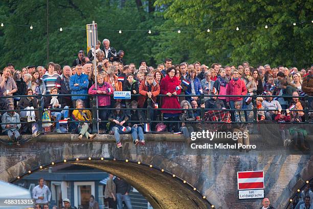 Crowds attend the Freedom Concert on May 5, 2014 in Amsterdam, Netherlands.