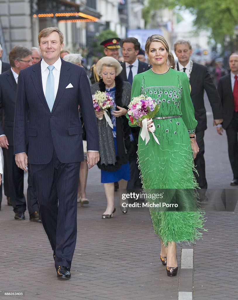 King Willem-Alexander and Queen Maxima Of The Netherlands Attend Freedom Concert in Amsterdam