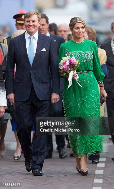 King Willem-Alexander of The Netherlands and Queen Maxima of The Netherlands attend the Freedom Concert on May 5, 2014 in Amsterdam, Netherlands....