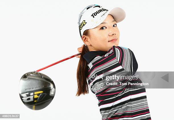 Player Chie Arimura of Japan poses for a portrait prior to the start of the North Texas LPGA Shootout Presented by JTBC at the Las Colinas Country...