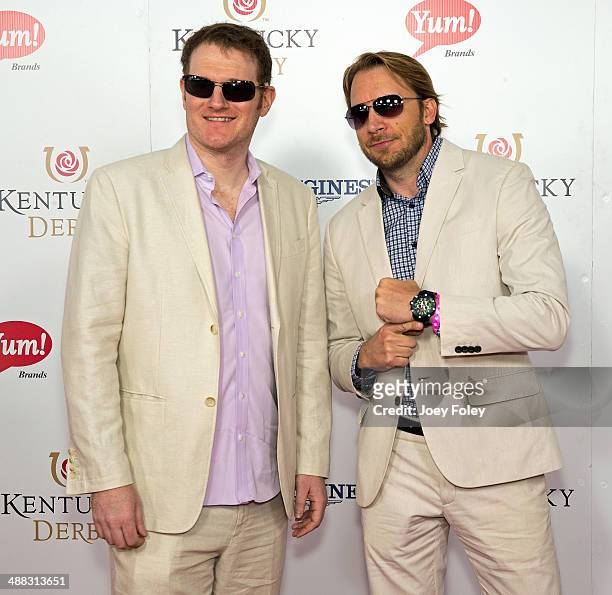 Andy Frankenberger and Troy Hanson attends the 140th Kentucky Derby at Churchill Downs on May 3, 2014 in Louisville, Kentucky.