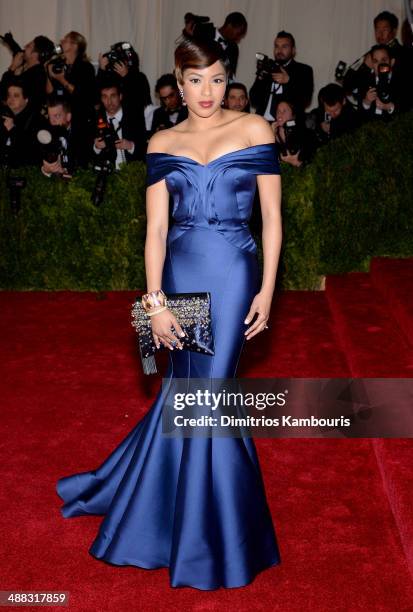 Personality Alicia Quarles attends the "Charles James: Beyond Fashion" Costume Institute Gala at the Metropolitan Museum of Art on May 5, 2014 in New...