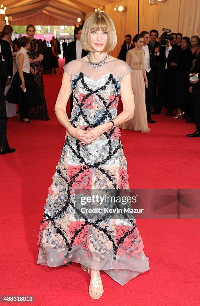 Vogue Editor in Chief Anna Wintour attends the "Charles James: Beyond Fashion" Costume Institute Gala at the Metropolitan Museum of Art on May 5,...