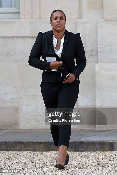 Judoka Lucie Decosse attends the state Dinner At Elysee Palace In Honor Of Japanese Prime Minister Shinzo Abe on May 5, 2014 in Paris, France.