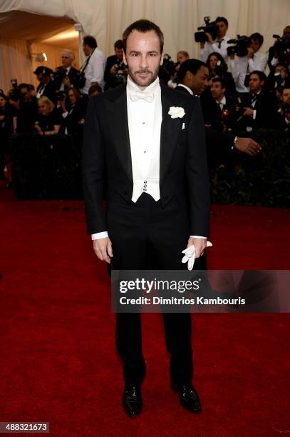 Designer Tom Ford attends the "Charles James: Beyond Fashion" Costume Institute Gala at the Metropolitan Museum of Art on May 5, 2014 in New York...