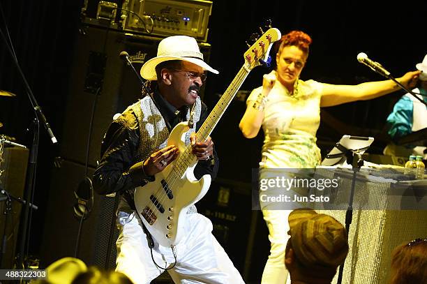 Larry Graham performs at Billboard Live on May 5, 2014 in Tokyo, Japan.