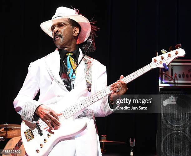 Larry Graham performs at Billboard Live on May 5, 2014 in Tokyo, Japan.