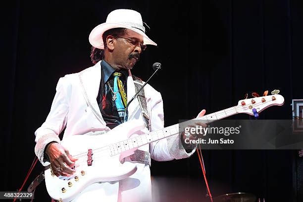 Larry Graham performs at Billboard Live on May 5, 2014 in Tokyo, Japan.