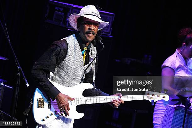 Larry Graham performs at Billboard Live on May 5, 2014 in Tokyo, Japan.