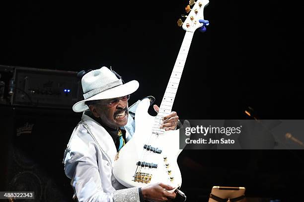 Larry Graham performs at Billboard Live on May 5, 2014 in Tokyo, Japan.