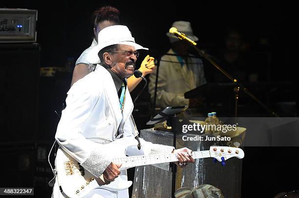 Larry Graham performs at Billboard Live on May 5, 2014 in Tokyo, Japan.