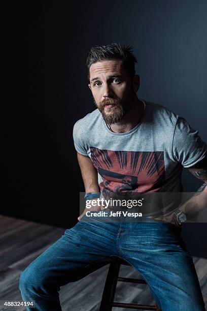 Actor Tom Hardy of "Legend" poses for a portrait at the 2015 Toronto Film Festival at the TIFF Bell Lightbox on September 13, 2015 in Toronto,...