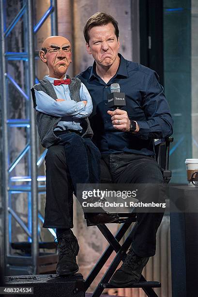 Comedian Jeff Dunham and "Walter" attend the AOL BUILD Speaker Series at AOL Studios In New York on September 15, 2015 in New York City.