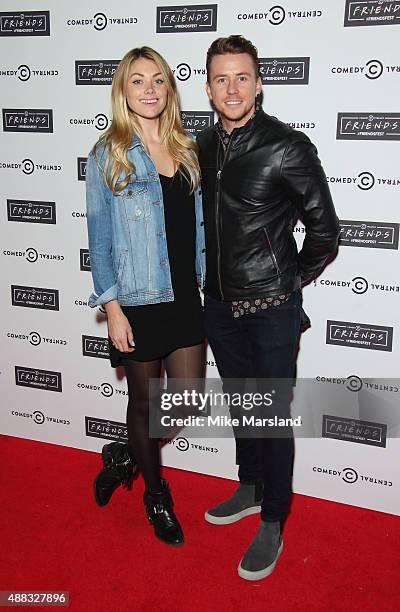 Georgia Horsley and Danny Jones attend the launch of Friendsfest at The Boiler House,The Old Truman Brewery, on September 15, 2015 in London, England.