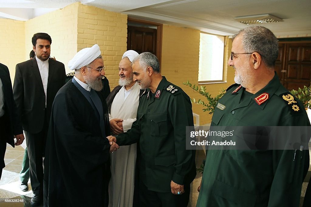 Iranian President Rouhani Attends Gathering of IRGC Commanders