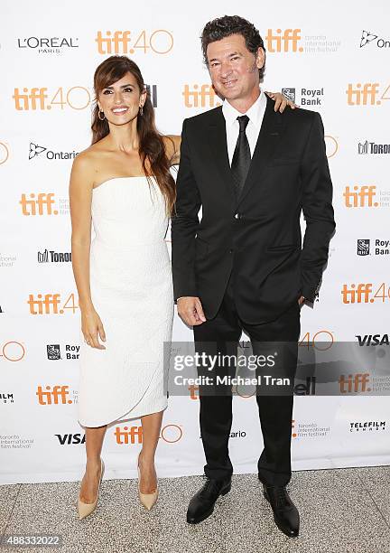 Penelope Cruz and Julio Medem arrive at the "Ma Ma" premiere during 2015 Toronto International Film Festival held at The Elgin on September 15, 2015...