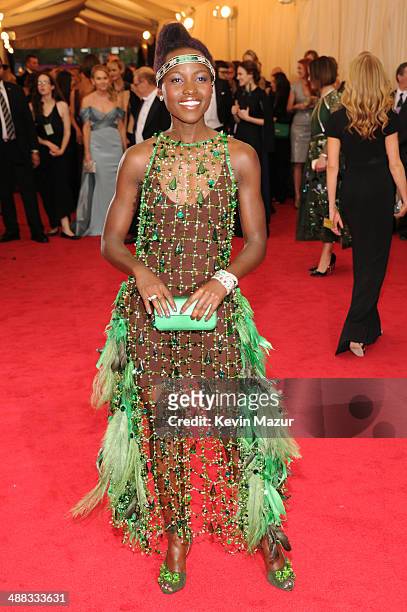 Lupita Nyong'o attends the "Charles James: Beyond Fashion" Costume Institute Gala at the Metropolitan Museum of Art on May 5, 2014 in New York City.