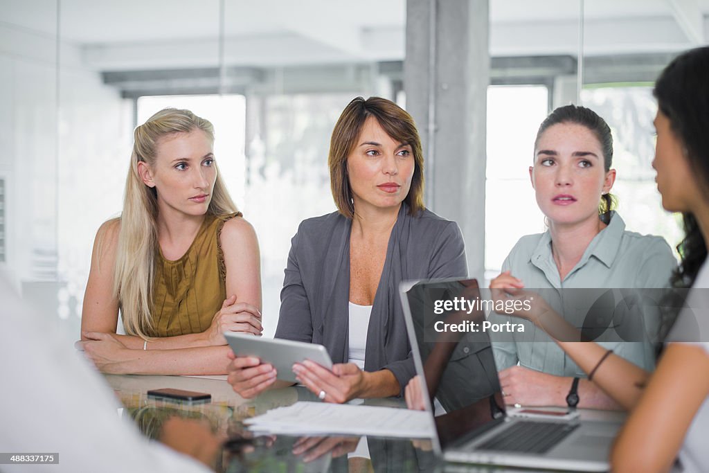 Businesswomen in a meeting