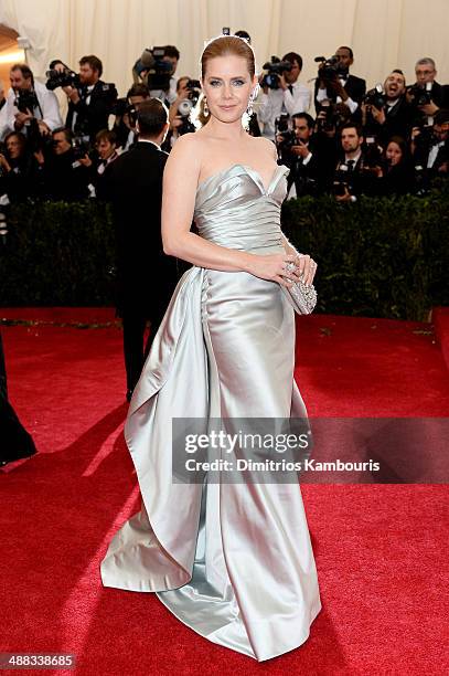 Actress Amy Adams attends the "Charles James: Beyond Fashion" Costume Institute Gala at the Metropolitan Museum of Art on May 5, 2014 in New York...