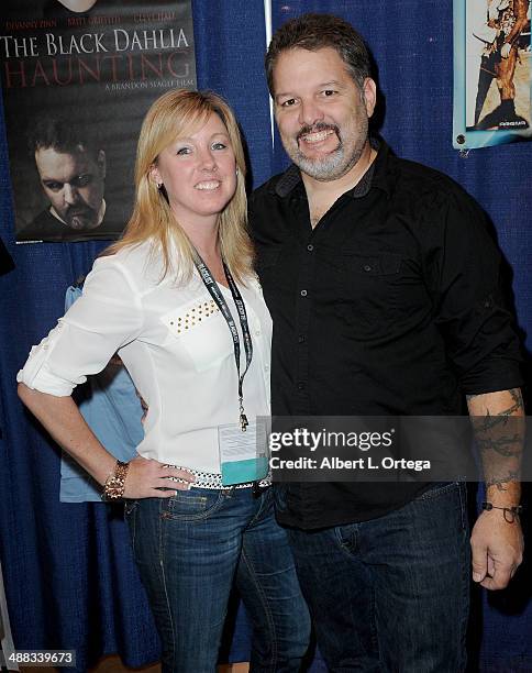 Actor/producer Britt Griffith and Kim Kearns attends WonderCon Anaheim 2014 - Day 2 held at Anaheim Convention Center on April 19, 2014 in Anaheim,...