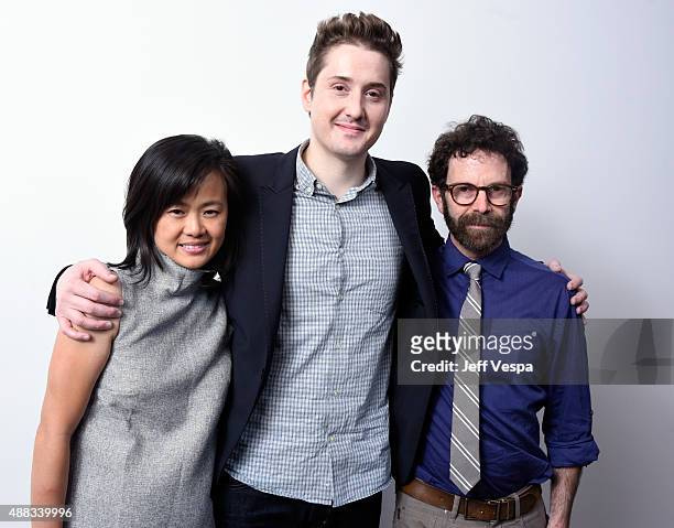 Producer Rosa Tran, directors Duke Johnson and Charlie Kaufman from "Anomalisa" pose for a portrait during the 2015 Toronto International Film...