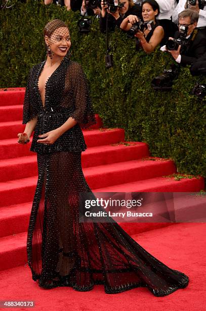 Beyonce attends the "Charles James: Beyond Fashion" Costume Institute Gala at the Metropolitan Museum of Art on May 5, 2014 in New York City.