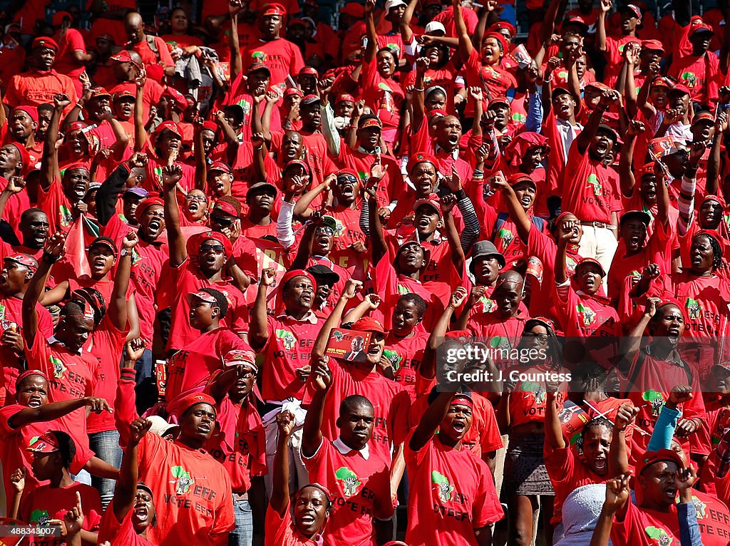 Eff Rally Today Supporters of South African presidential candidate Julius Malema ...