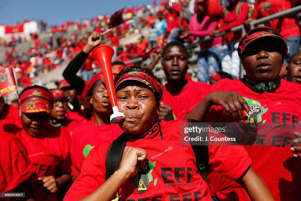 Eff Rally Today Supporters of South African presidential candidate Julius Malema ...