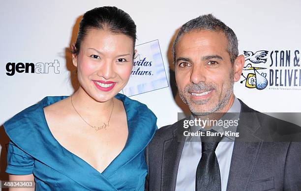 Actress Gwendoline Yeo and composer Carmen Rizzo attend the 'Perfect Sisters' Los Angeles premiere on April 8, 2014 at Landmark Nuart Theatre in Los...