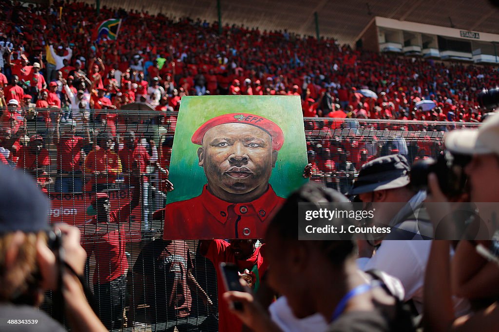 Eff Rally Today Supporters of South African presidential candidate Julius Malema ...