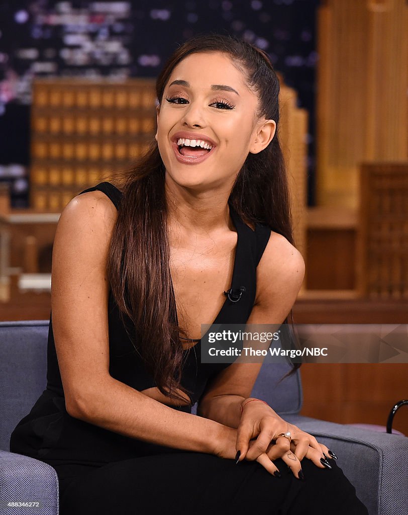 Ariana Grande Visits "The Tonight Show Starring Jimmy Fallon"