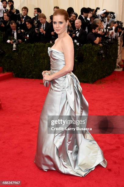 Actress Amy Adams attends the "Charles James: Beyond Fashion" Costume Institute Gala at the Metropolitan Museum of Art on May 5, 2014 in New York...