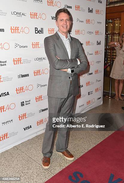 Creator Tim Kring attends the "Heroes Reborn" premiere during the 2015 Toronto International Film Festival at the Winter Garden Theatre on September...