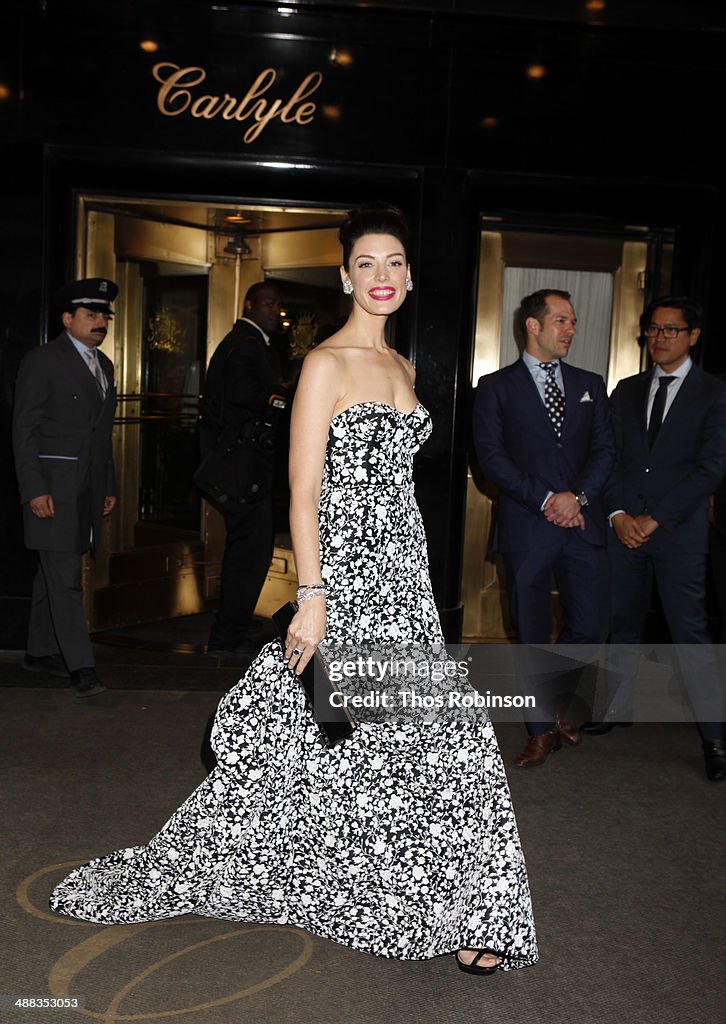 MET Gala 2014 - Departures From The Carlyle