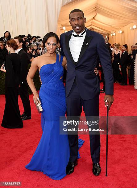Alexis Stoudemire and NBA player Amar'e Stoudemire attend the "Charles James: Beyond Fashion" Costume Institute Gala at the Metropolitan Museum of...
