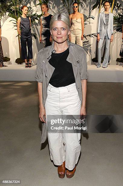 Stylist Kate Young attends Veronica Beard presentation Spring 2016 during New York Fashion Week on September 15, 2015 in New York City.