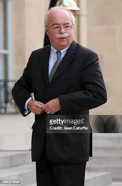 Of Total Christophe de Margerie arrives at the State Dinner honoring Japanese Prime Minister at Elysee Palace on May 5, 2014 in Paris, France.