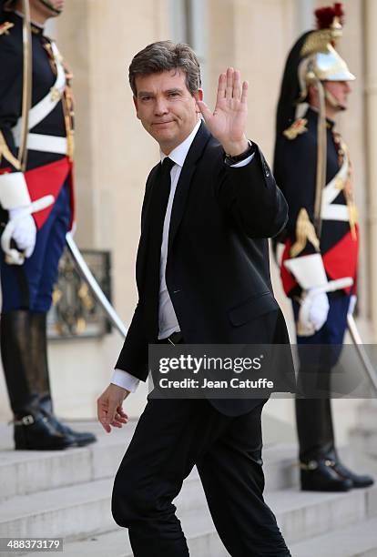 Arnaud Montebourg, french Minister for Economy, Industrial Renewal and Digital Economy arrives at the State Dinner honoring Japanese Prime Minister...