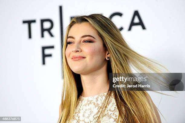 Actress Zoe Levin arrives at Tribeca Film's 'Palo Alto' - Los Angeles Premiere on May 5, 2014 in Los Angeles, California.