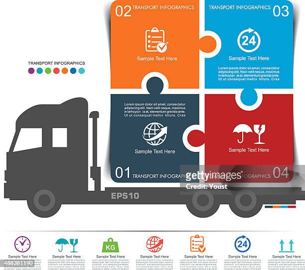 lkw-verkehr infografiken - car transporter stock-grafiken, -clipart, -cartoons und -symbole
