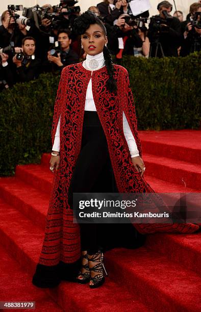 Janelle Monae attends the "Charles James: Beyond Fashion" Costume Institute Gala at the Metropolitan Museum of Art on May 5, 2014 in New York City.