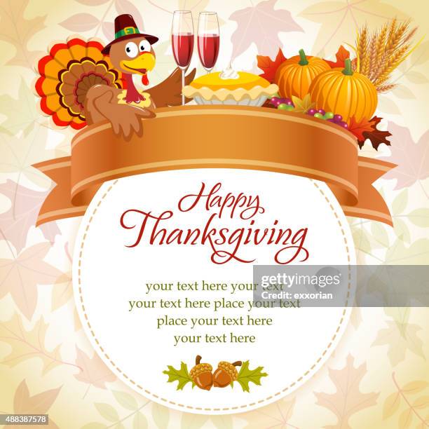 ilustraciones, imágenes clip art, dibujos animados e iconos de stock de thanksgiving de invitación - peregrino