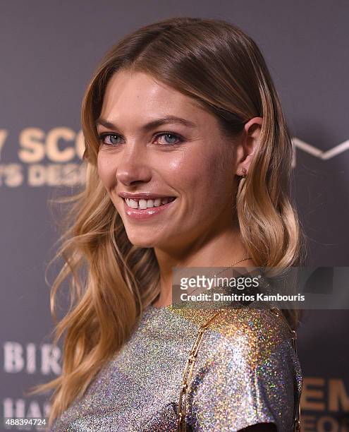 Jessica Hart attends 'Jeremy Scott: The People's Designer' New York Premiere at The Paris Theatre on September 15, 2015 in New York City.