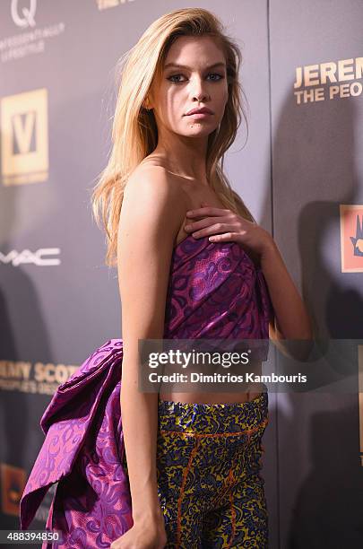 Stella Maxwell attends 'Jeremy Scott: The People's Designer' New York Premiere at The Paris Theatre on September 15, 2015 in New York City.